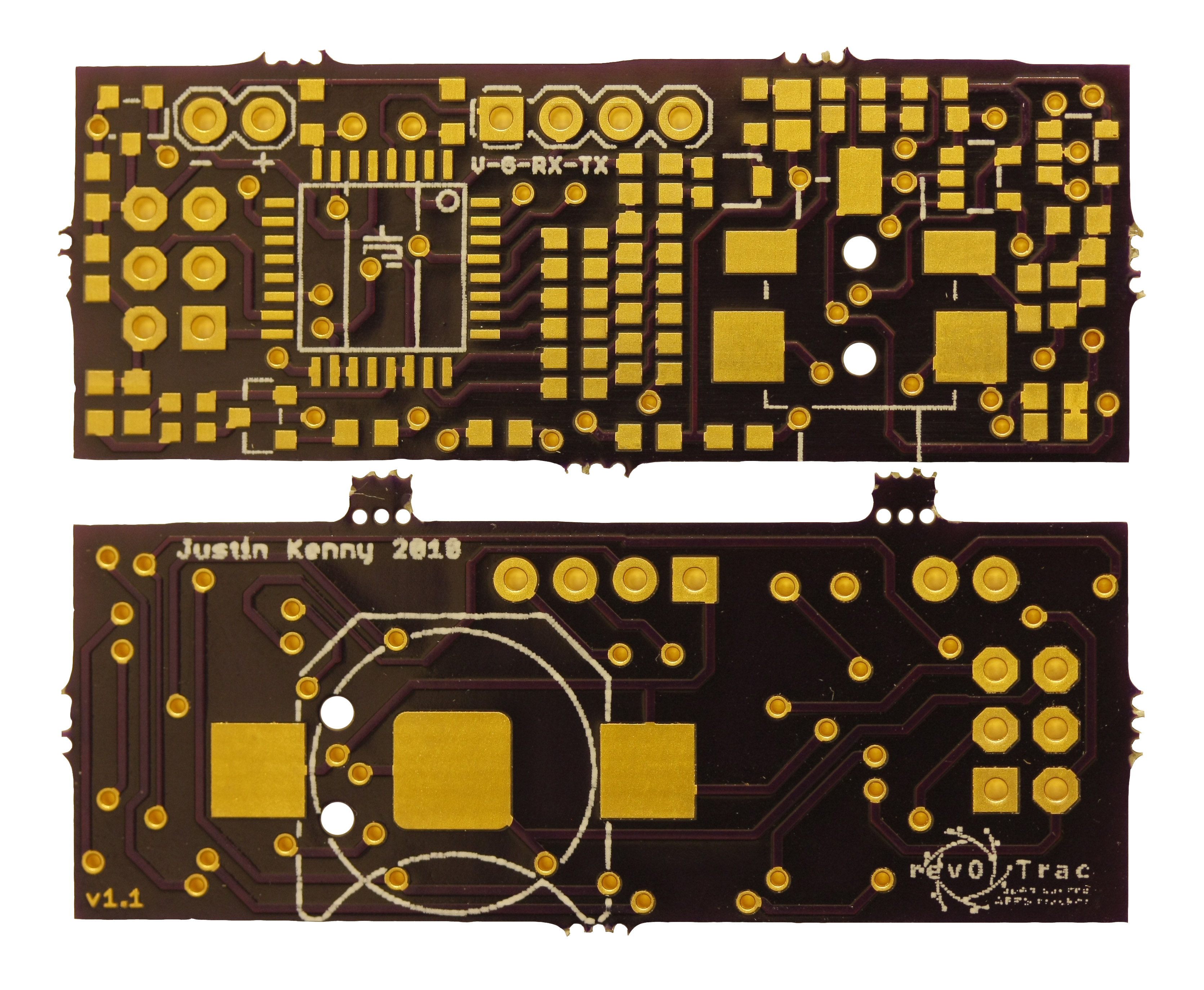 Bare PCBs, straight from the fab.