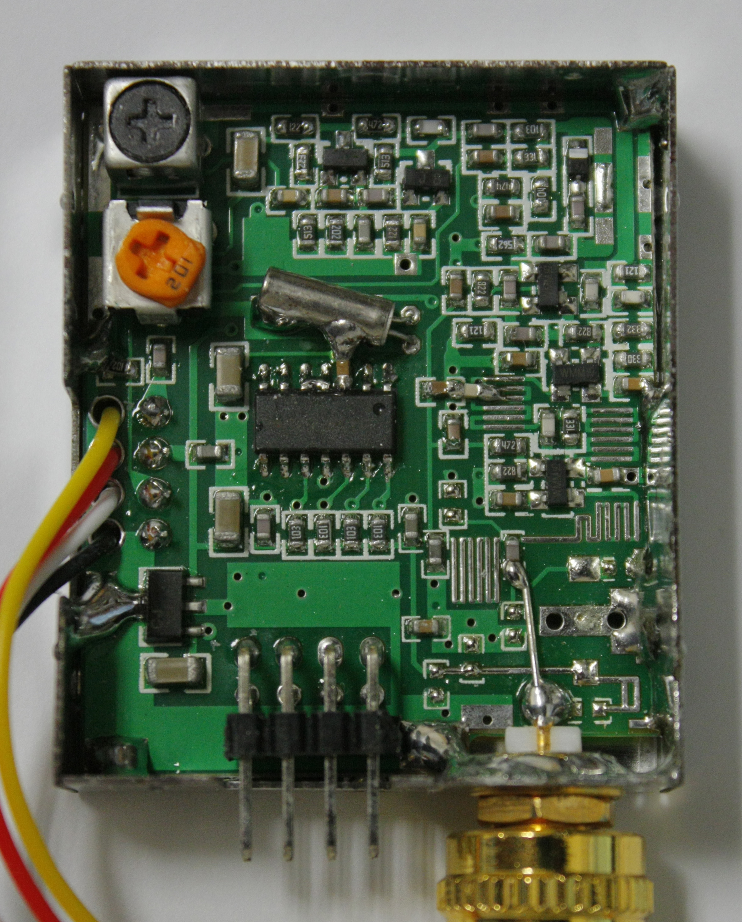 Internals of the video transmitter